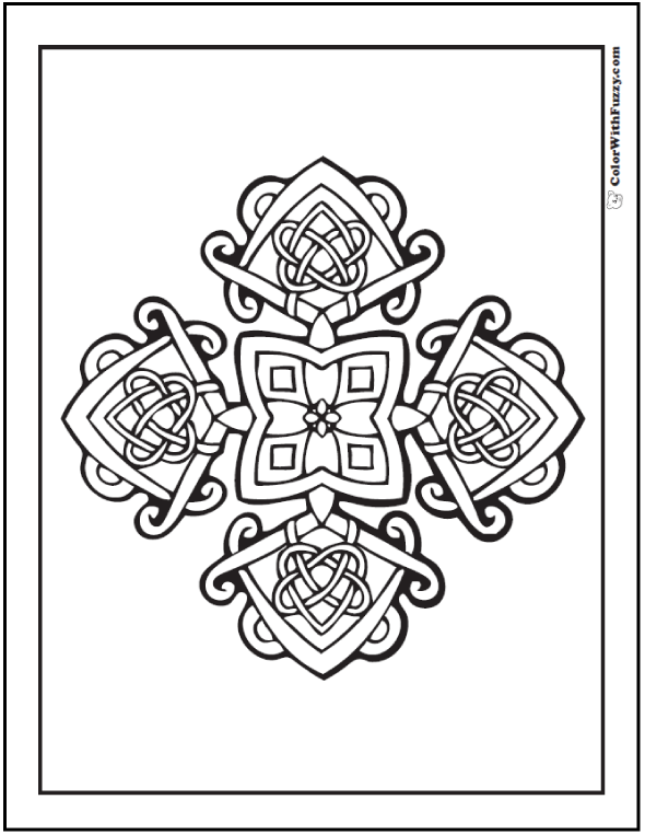 irish coloring page