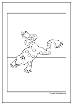 Leap Frog! Coloring Pages Frog