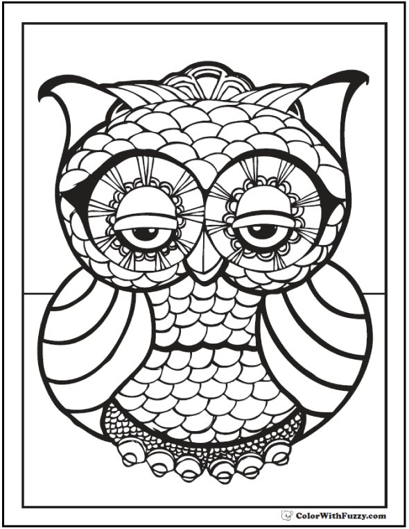 70  Geometric Coloring Pages To Print And Customize