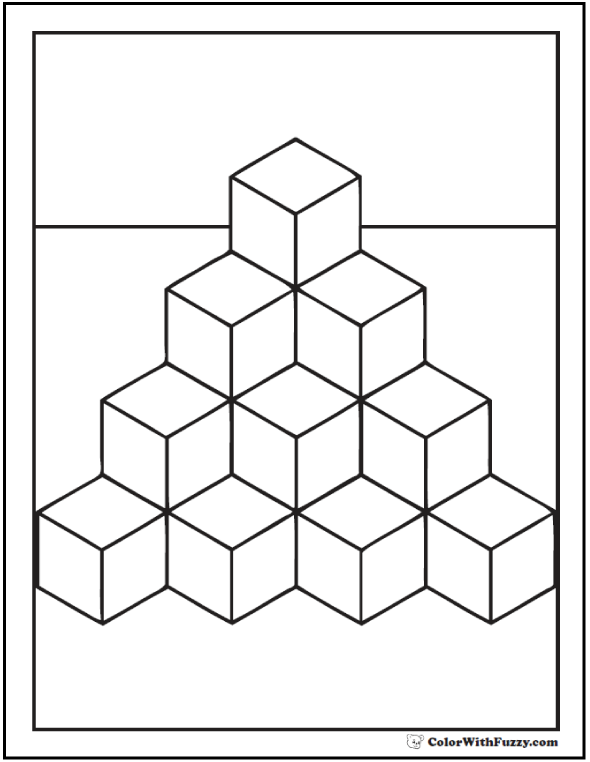 cube-coloring-pages-kidsuki