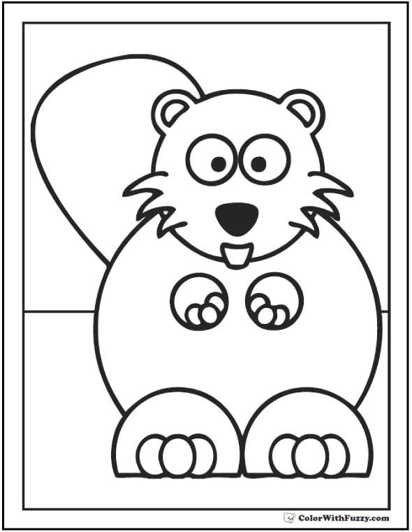 Beaver Coloring Pages Beaver Dams And Habitat