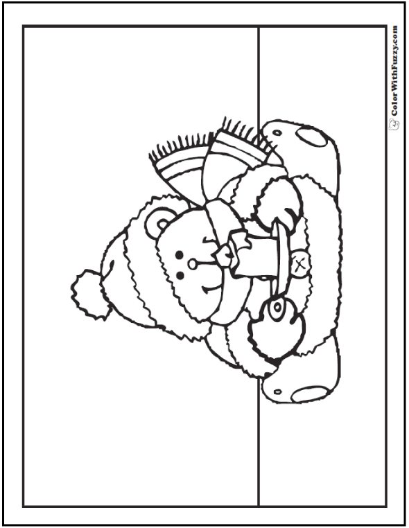Download Teddy Bear Coloring Pages For Fun!