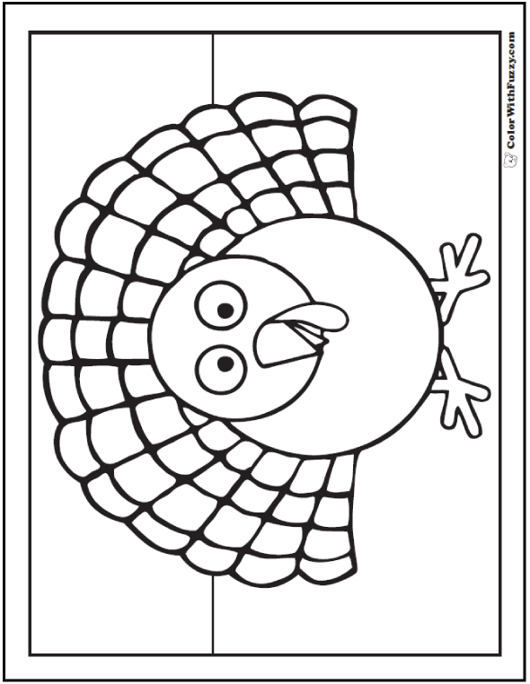 30+ Turkey Coloring Pages Digital Interactive