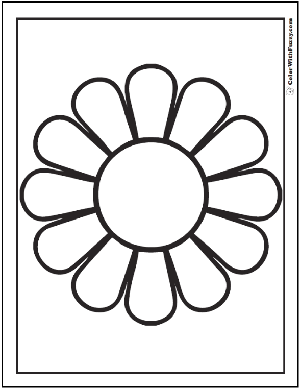 Daisy Coloring Pages: 15+ Customizable PDFs