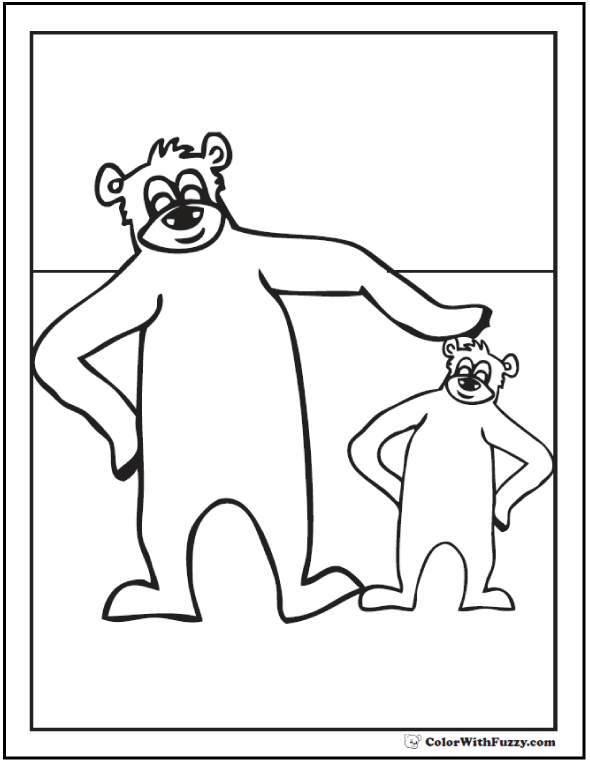 Bear on a Motorcycle Coloring Pages - Get Coloring Pages