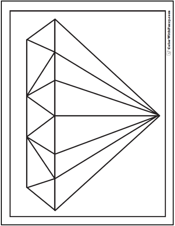 shape coloring pages