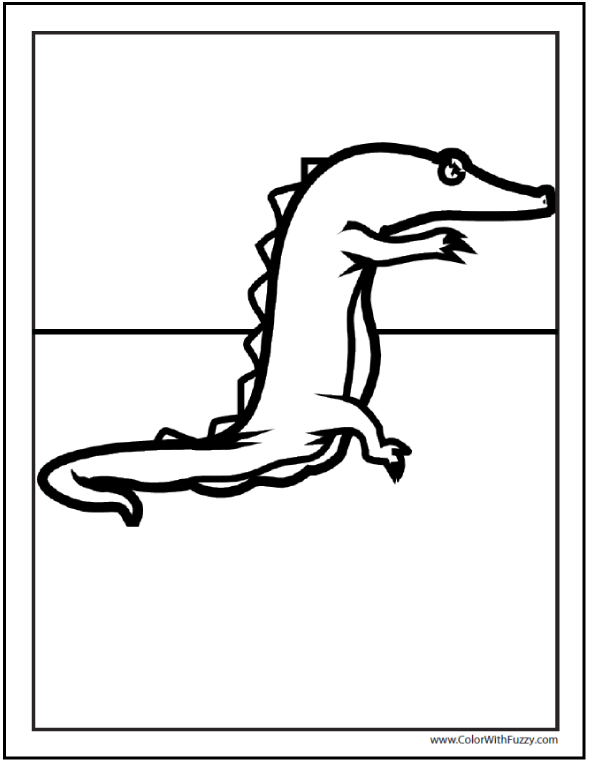 Featured image of post Realistic Alligator Coloring Pages - Also, an alligator&#039;s bottom jaw is larger than its top jaw.