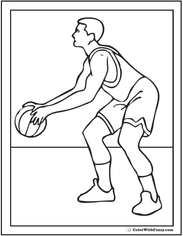 Basketball Coloring Pages: Customize And Print PDFs