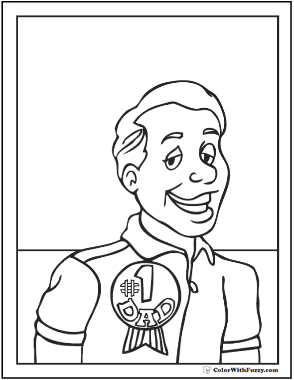 father's day coloring pages 1 dad day