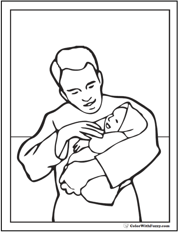 430 Coloring Pages Dad  Latest Free