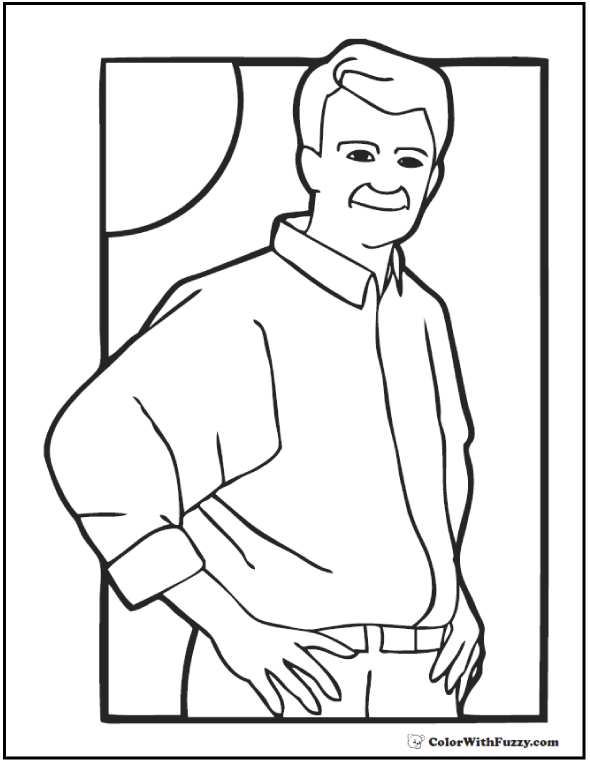 65 Dad Coloring Pages For Adults  Latest HD