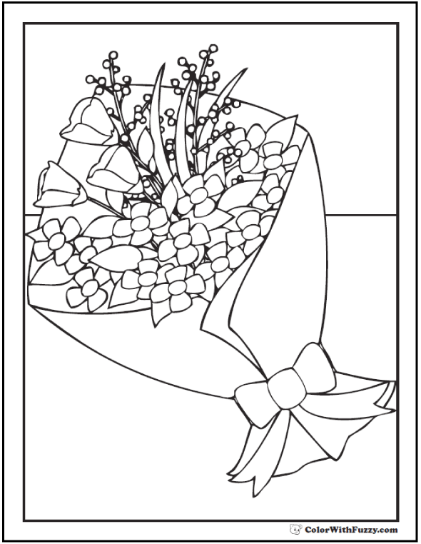 Download 102+ Flower Coloring Pages: Customize And Print PDF