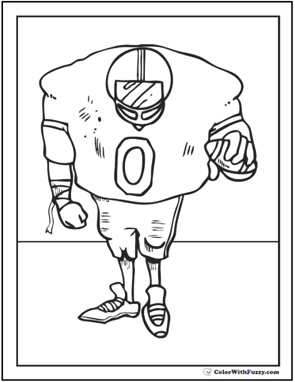 football players coloring pages