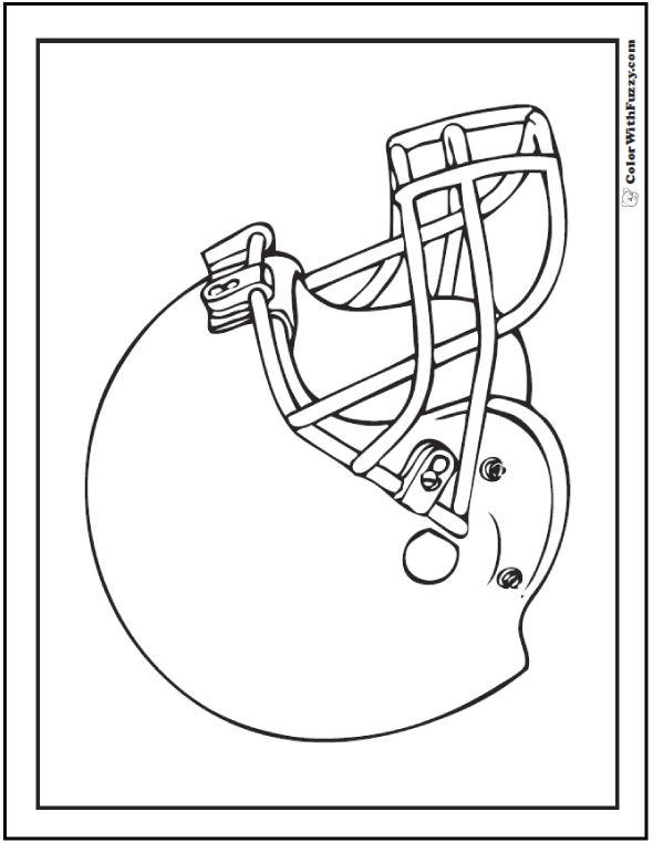 college football helmet coloring pages