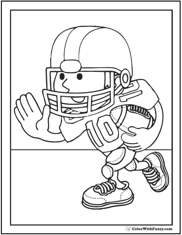 33 Football Coloring Pages Customize And Print Ad Free Pdf