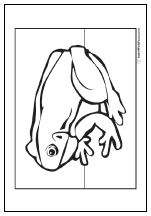 Momma frog coloring page.
