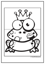 fun frog coloring pages prince charming