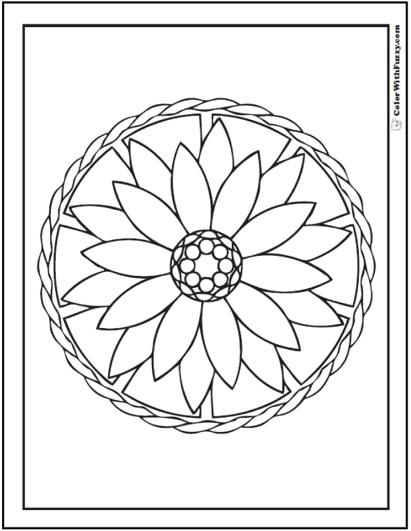 Geometric Coloring Pages For Children