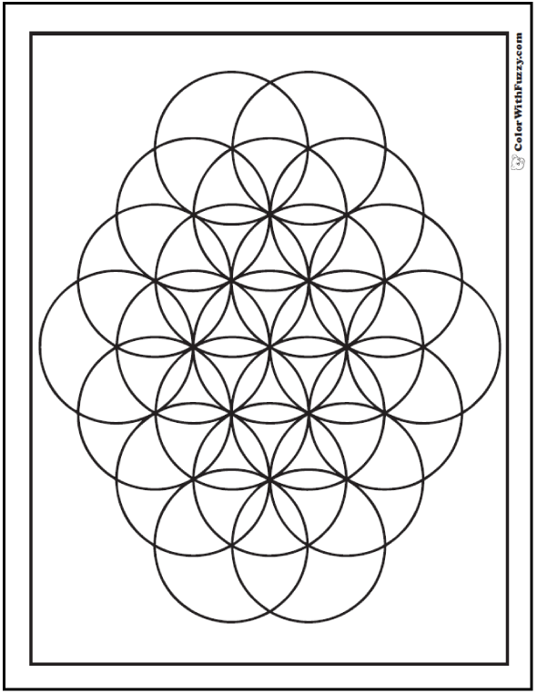 70 Geometric Coloring Pages To Print And Customize