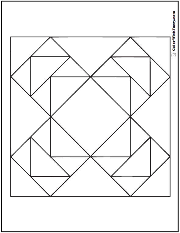 70+ Geometric Coloring Pages To Print PDF Digital Downloads