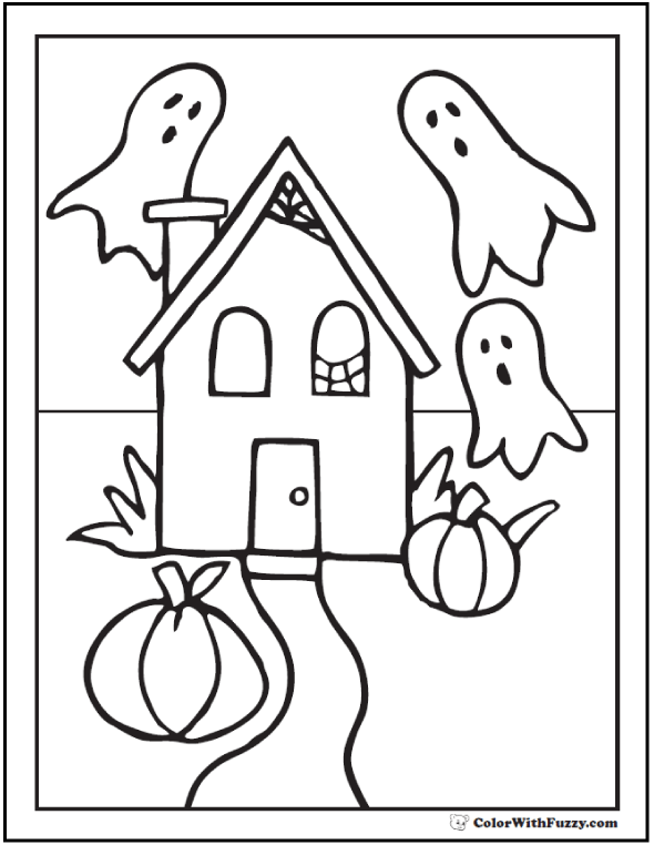 Download 72 Halloween Printable Coloring Pages Jack O Lanterns Spiders Bats