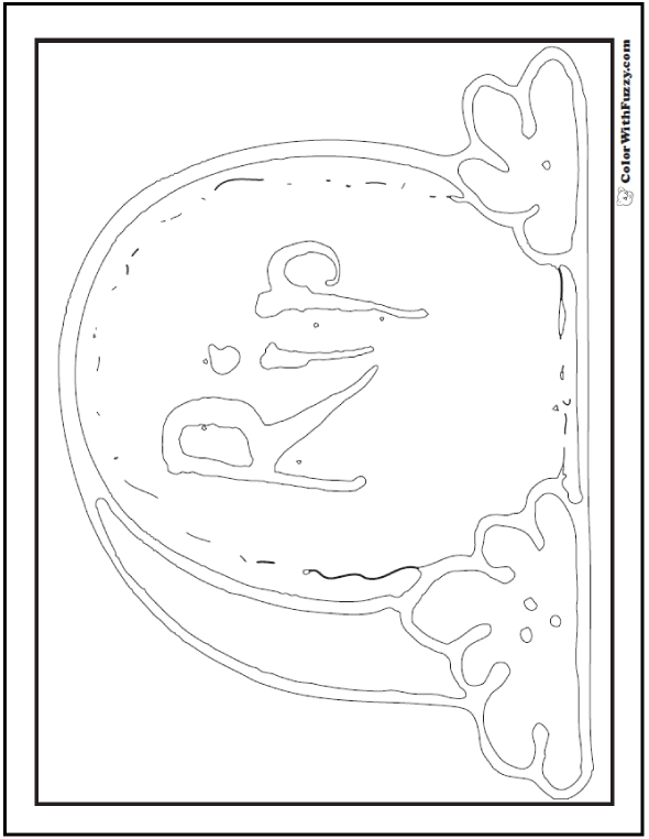 Halloween Rest In Peace Coloring Printable: RIP Tomb Stone