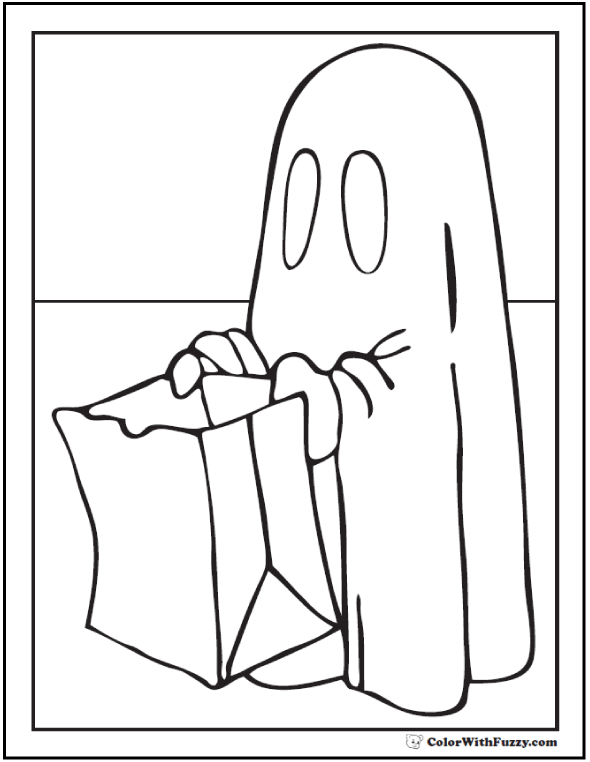 72+ Halloween Printable Coloring Pages: Customizable PDF