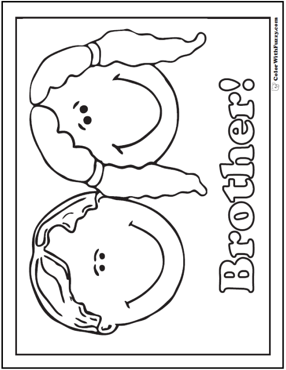 55 Birthday Coloring Pages Customizable Pdf Happy Brother