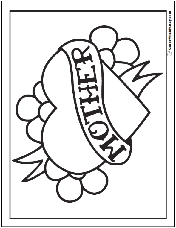 45 mothers day coloring pages print and customize for mom