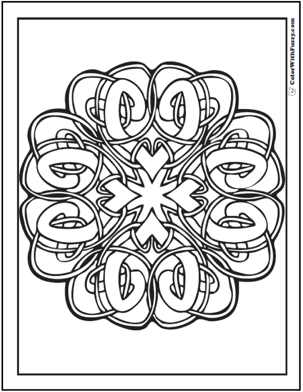 Celtic Designs: Hard Celtic Coloring Page ✨ #ColorWithFuzzy #PrintableColoringPages #CelticColoringPages #ColoringPagesForKids #AdultColoringPages