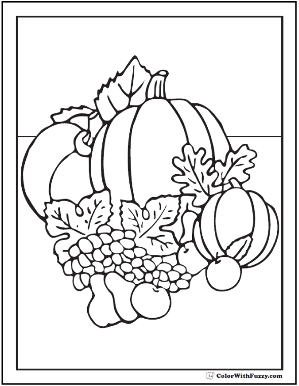 Fall And Thanksgiving Coloring Book For Kids Ages 8-12: A Collection of  Coloring Pages with Cute Thanksgiving Things Such as Turkey, Celebrate  Harvest (Paperback)