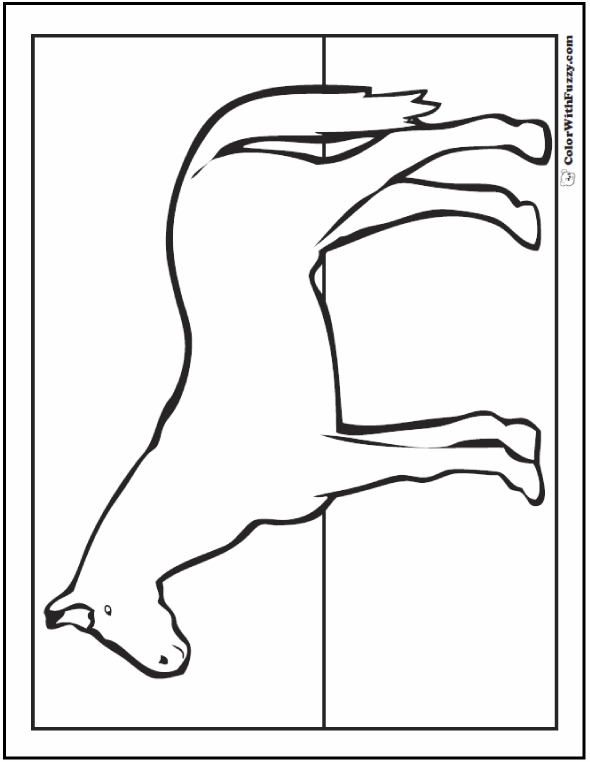 Horse Coloring Page To Print
