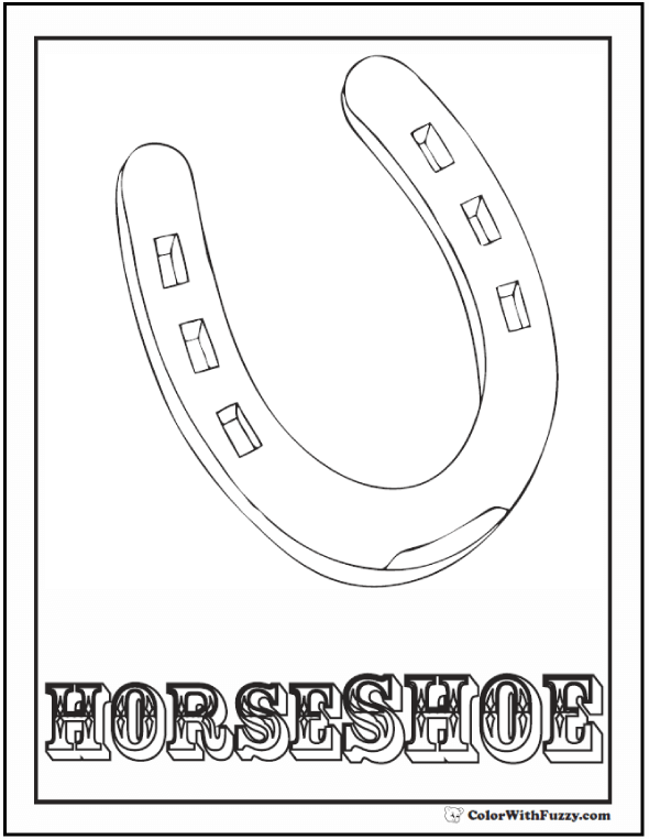 Horse Coloring Page: Riding, Showing, Galloping