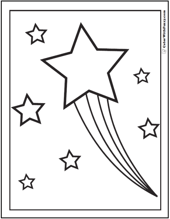 Printable Stars Coloring Pages