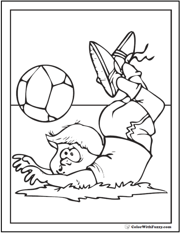 Fall For the Soccer Ball Coloring