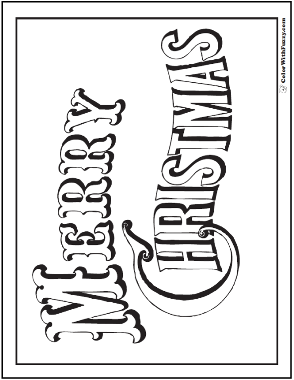 merry christmas images coloring pages