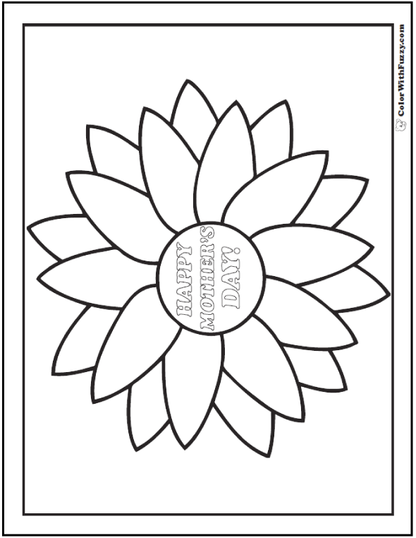 45 Mothers Day Coloring Pages Print And Customize For Mom