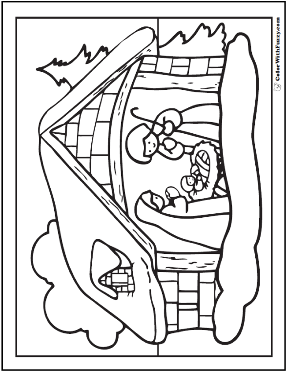 151+ Christmas Coloring Pictures Nativity Scenes, Merry ...