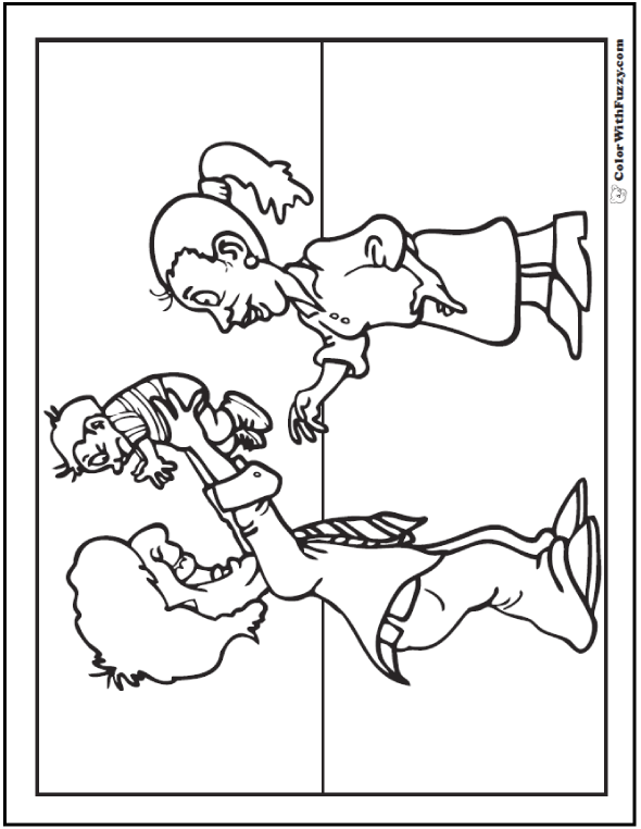 Mom Dad And Baby Coloring Pages 10