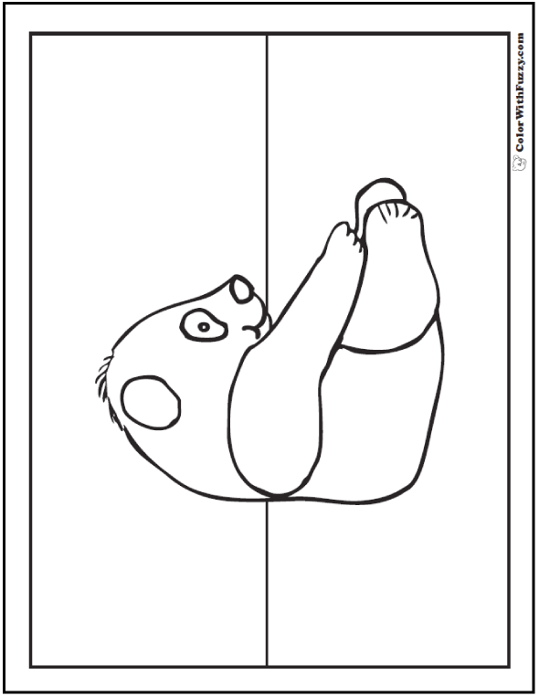 Cute Panda with a Bamboo Lantern Página para colorir  Panda coloring  pages, Coloring pages, Cute coloring pages