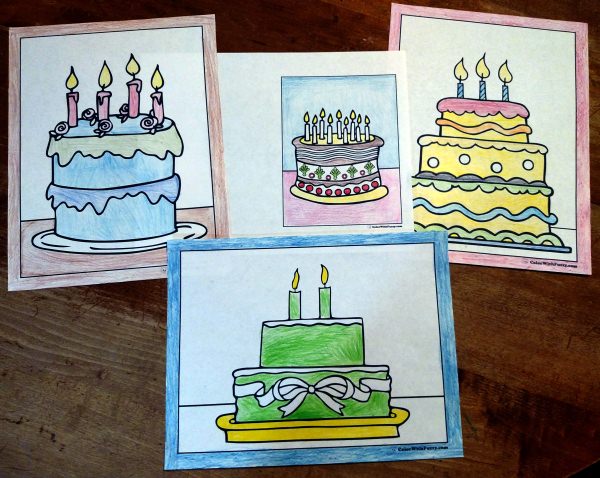 28 Birthday Cake Coloring Pages Customizable Ad Free Pdf