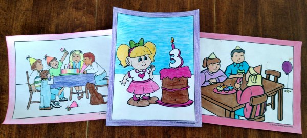 Birthday Coloring Pages