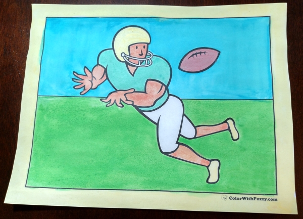 Trendy Football Helmet Coloring Pages