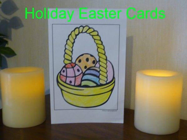 Printable Easter Basket Card