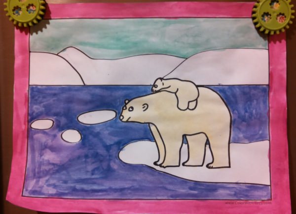 printable coloring pages polar bear