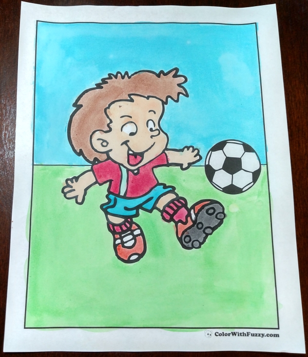 Fun Soccer Coloring Sheets