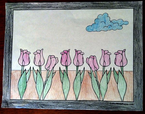 Tulip Flower Coloring