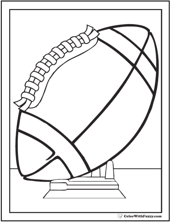 Trendy Football Helmet Coloring Pages