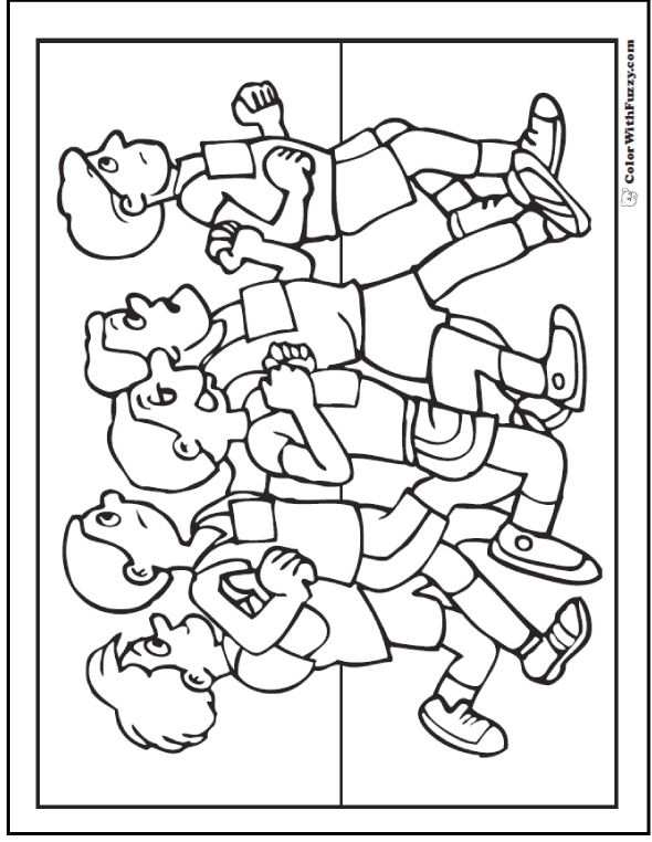 121+ Sports Coloring Sheets: Customize And Print PDF