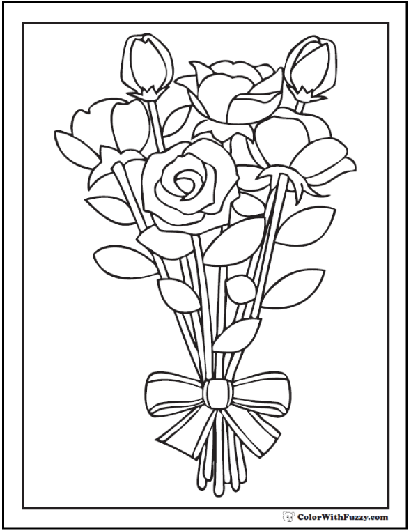 Roses Kids Coloring Books : A Simple Coloring Book for Kids and